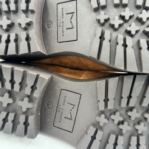 Marc Fisher LTD Nairy Hiking Boots - Women's Size 9‎ Brown Leather NEW - Picture 7 of 10